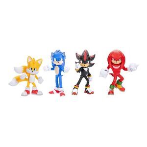 Sonic the Hedgehog -  3 5" Action Figure Set - 4pk: S Red